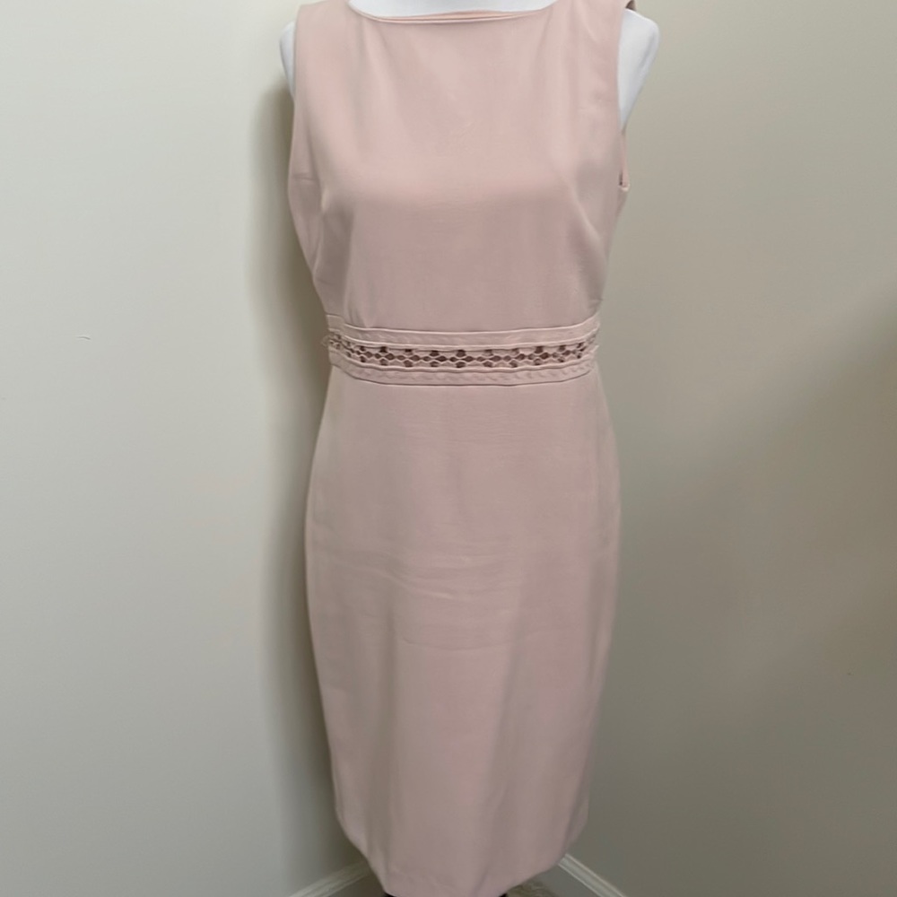 Dusty pink midi dress